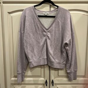Joie Lavender V-Neck Sweatshirt